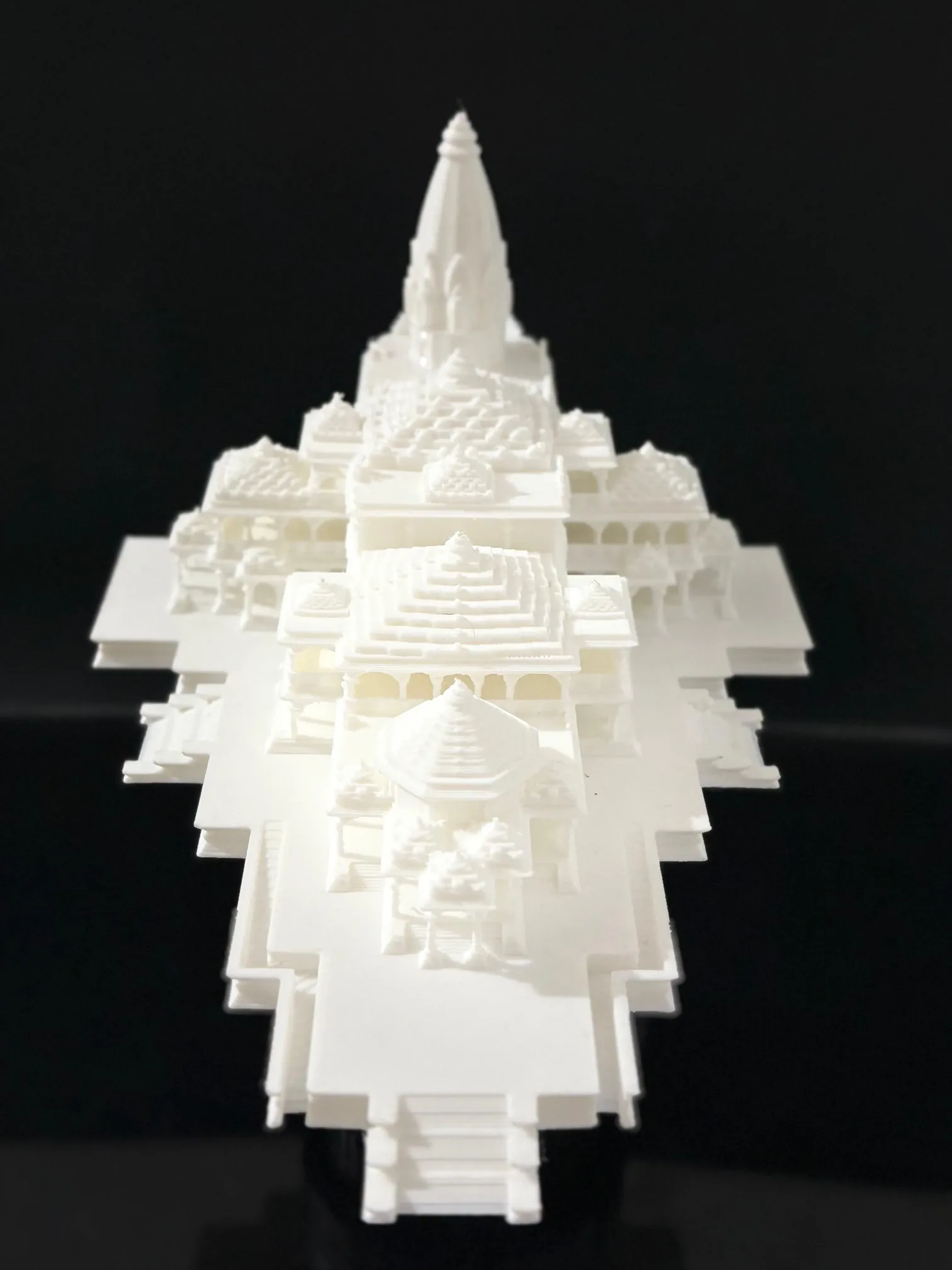 Detailed warrior figure — full-body precision FDM print